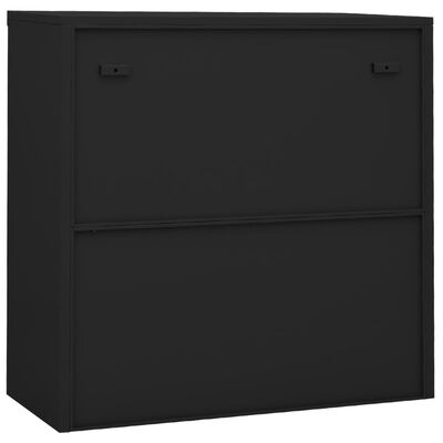 vidaXL Office Cabinet with Sliding Door Anthracite 90x40x90 cm Steel, anthracite vidaXL Office Cabinet with Sliding Door Anthracite 90x40x90 cm Steel