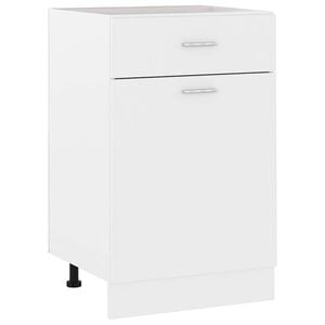 vidaXL Drawer Bottom Cabinet "Lyon" White 50x46x81,5 cm Engineered Wood