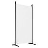 vidaXL 5-Panel Room Divider White 433x180 cm Fabric