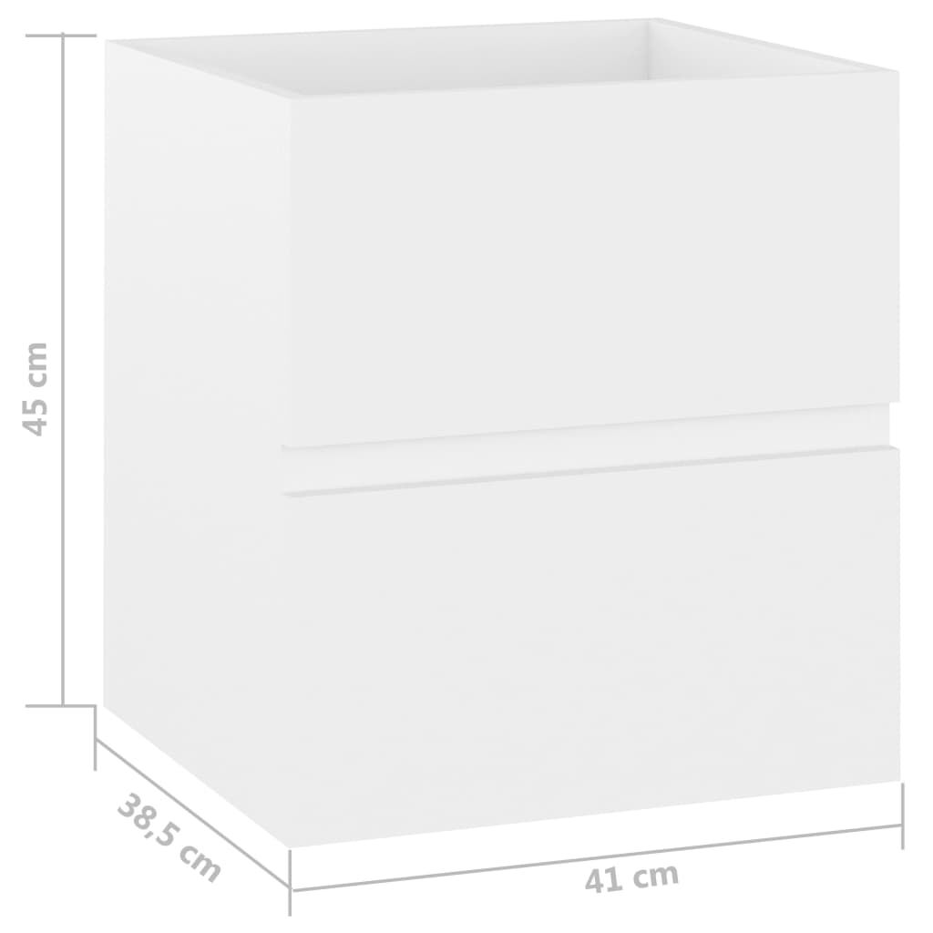 vidaXL Sink Cabinet White 41x38.5x45 cm Engineered Wood