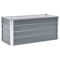 vidaXL Garden Raised Bed Galvanised Steel 100x40x45 cm Grey,  vidaXL Garden Raised Bed Galvanised Steel 100x40x45 cm Grey