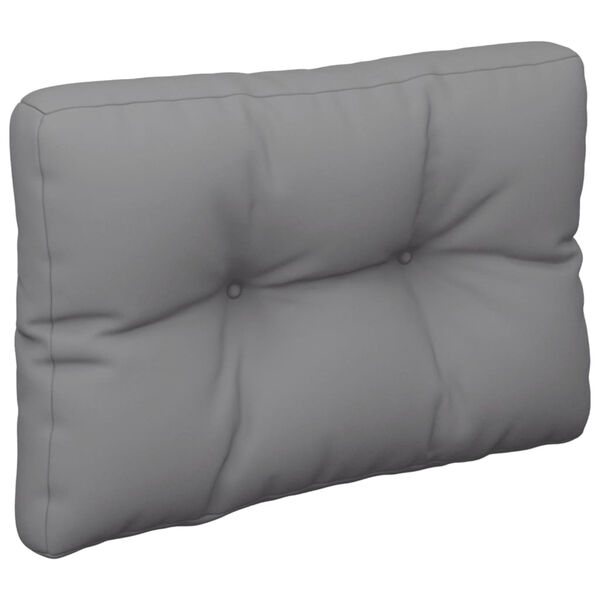 vidaXL Pallet Cushions 2 pcs Grey Fabric