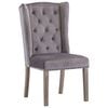 vidaXL Dining Chairs 6 pcs Grey Velvet