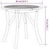 vidaXL Garden Table &Oslash; 85 cm Solid Wood Acacia