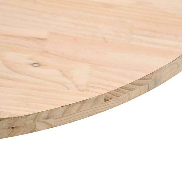 vidaXL Table Top Ø60x2.5 cm Solid Wood Pine