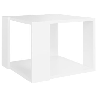 vidaXL Coffee Table White 40x40x30 cm Engineered Wood, white vidaXL Coffee Table White 40x40x30 cm Engineered Wood