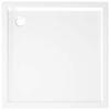 vidaXL Square ABS Shower Base Tray White 80x80 cm