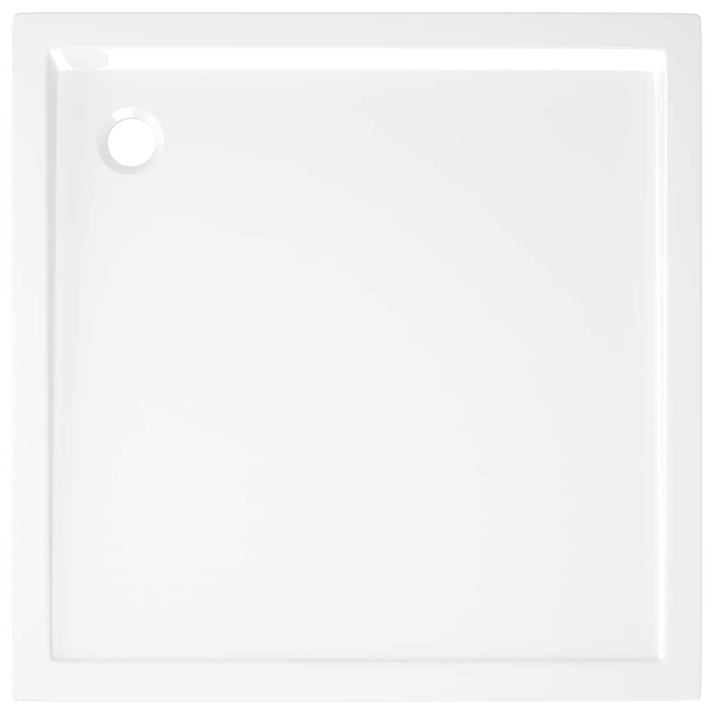 vidaXL Square ABS Shower Base Tray White 80x80 cm