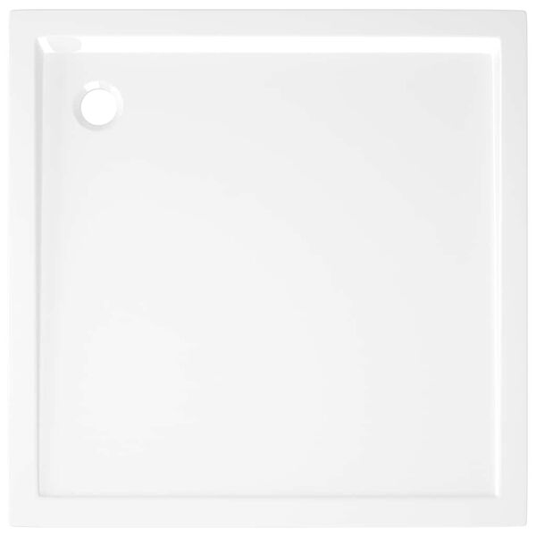 vidaXL Square ABS Shower Base Tray White 80x80 cm