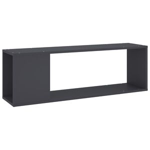 vidaXL TV Cabinet Grey 100x24x32 cm Engineered Wood