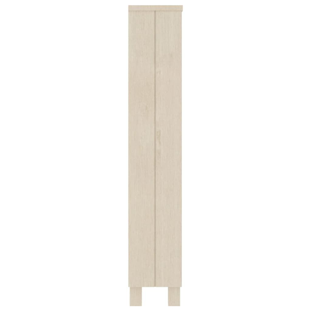 vidaXL CD Cabinet HAMAR Honey Brown 45x18x100 cm Solid Wood Pine