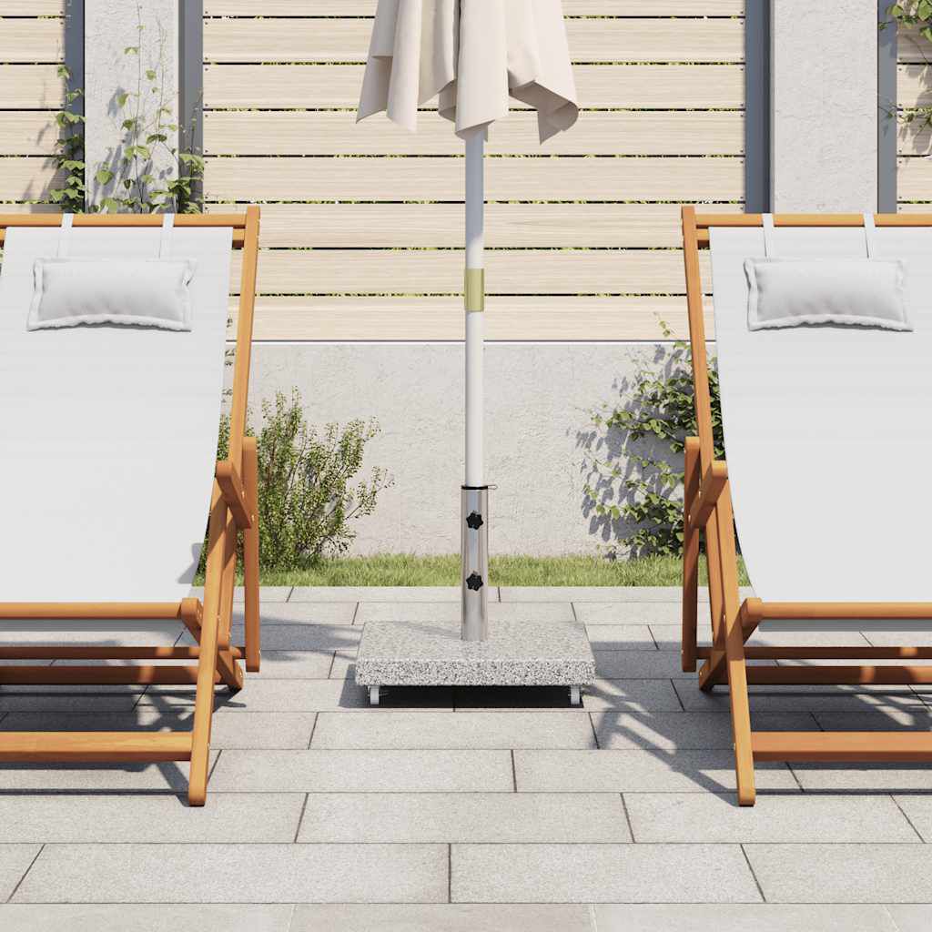 vidaXL Parasol Base Granite 30 kg Square Grey