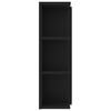 vidaXL Bathroom Mirror Cabinet Black 80x20.5x64 cm Engineered Wood