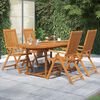vidaXL 7 Piece Garden Dining Set Solid Wood Acacia