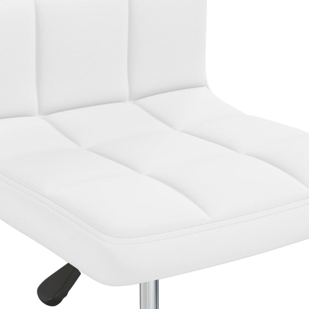 vidaXL Dining Chair White Faux Leather
