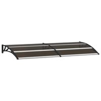 vidaXL Door Canopy Black 200x75 cm PC, black vidaXL Door Canopy Black 200x75 cm PC