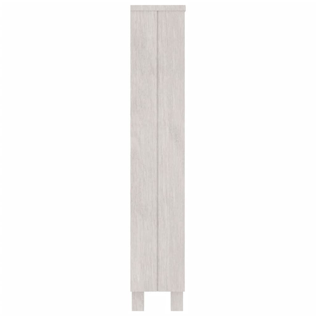 vidaXL CD Cabinet HAMAR White 45x18x100 cm Solid Wood Pine