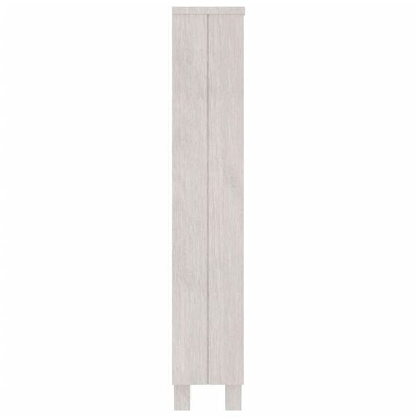 vidaXL CD Cabinet HAMAR White 45x18x100 cm Solid Wood Pine