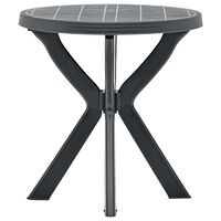 vidaXL Bistro Table Anthracite Ø70 cm Plastic, anthracite vidaXL Bistro Table Anthracite Ø70 cm Plastic