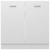 vidaXL Sink Bottom Cabinet Lyon White 80x46x81.5 cm Engineered Wood