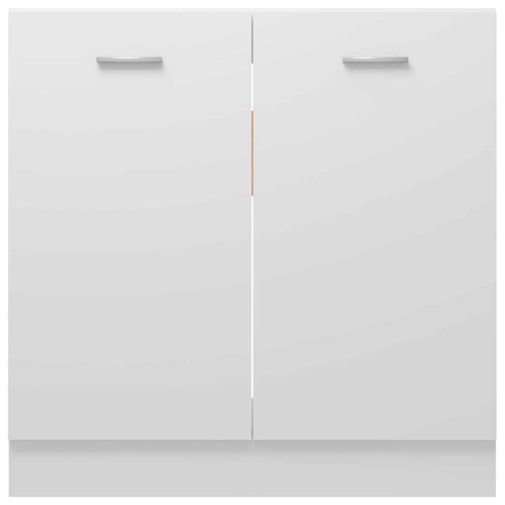 vidaXL Sink Bottom Cabinet Lyon White 80x46x81.5 cm Engineered Wood