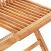vidaXL 5 Piece Folding Outdoor Dining Set Solid Teak Wood