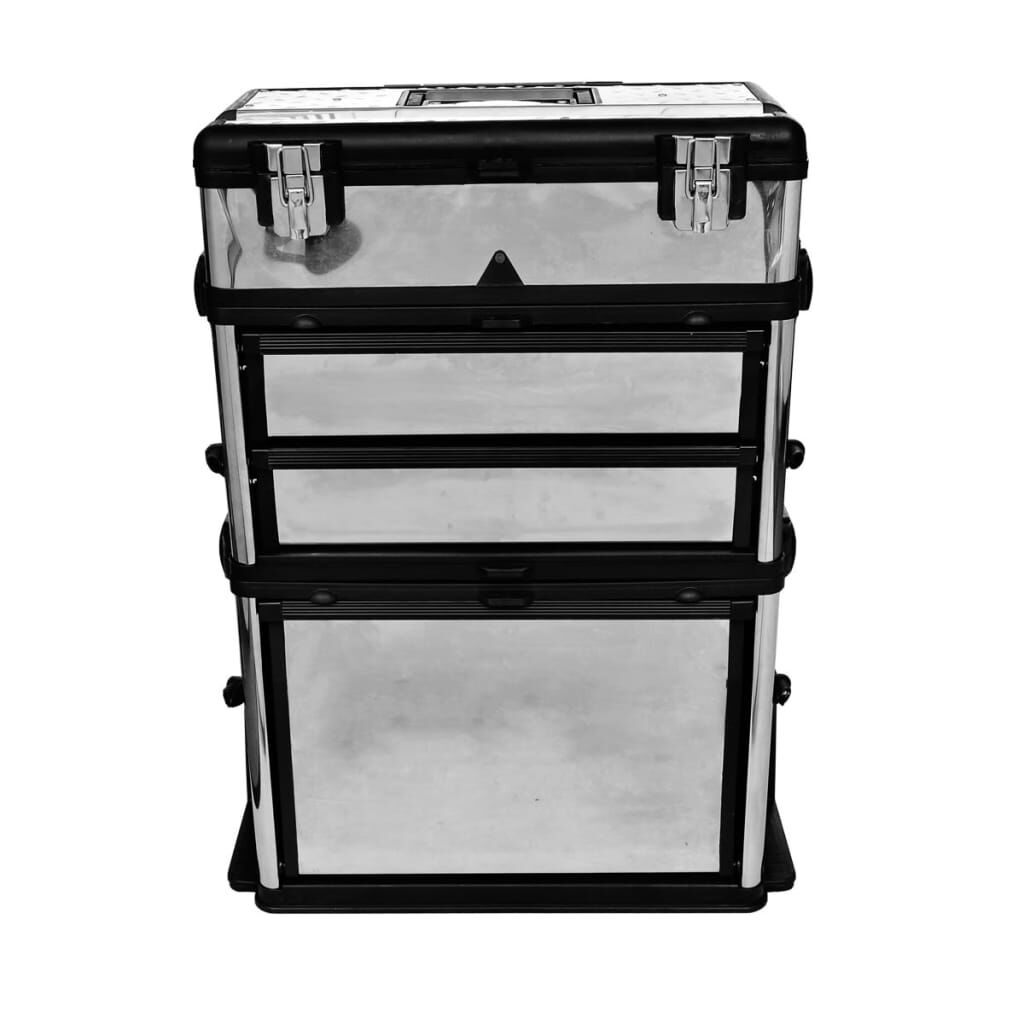 vidaXL 3-Part Rolling Tool Box replaces 140174