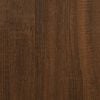 vidaXL Bed Cabinet with Solid Wood Legs Brown Oak 40x35x50 cm
