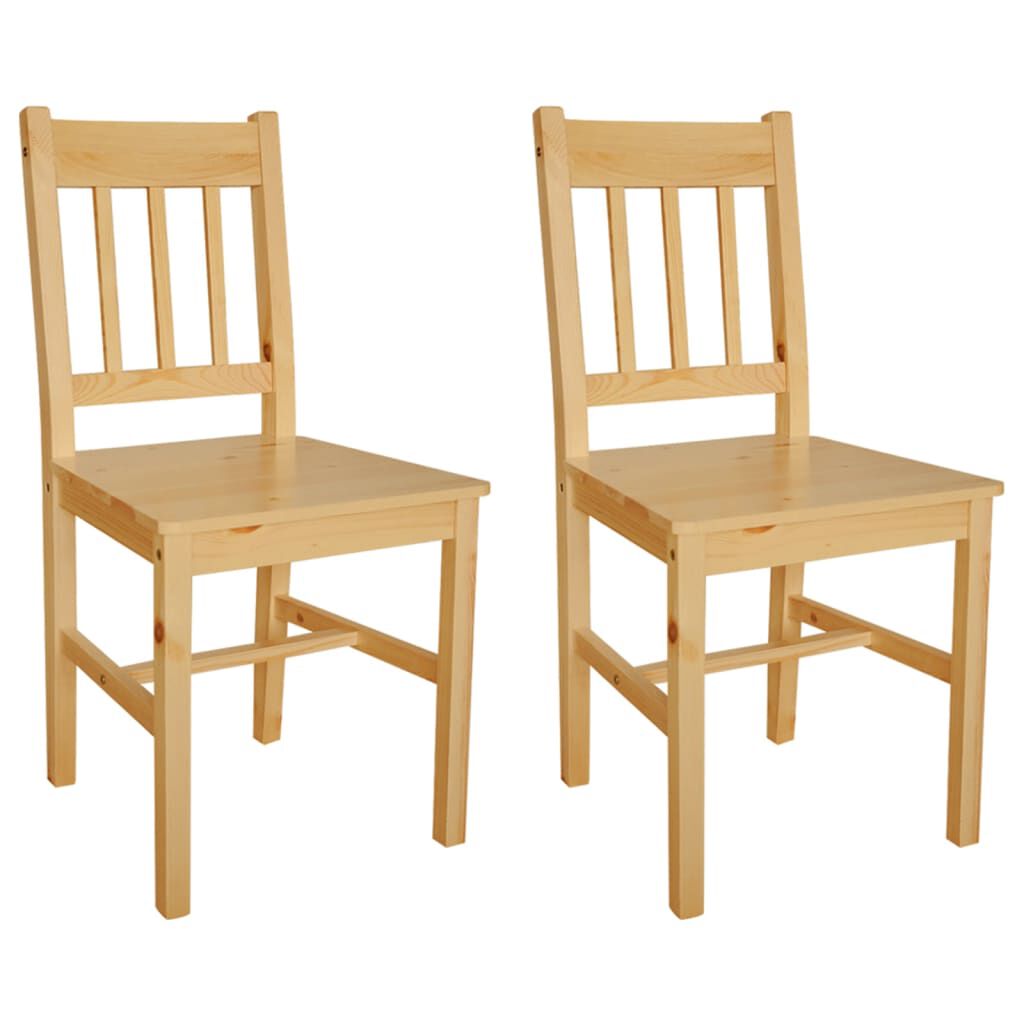 vidaXL Dining Chairs 2 pcs Pinewood