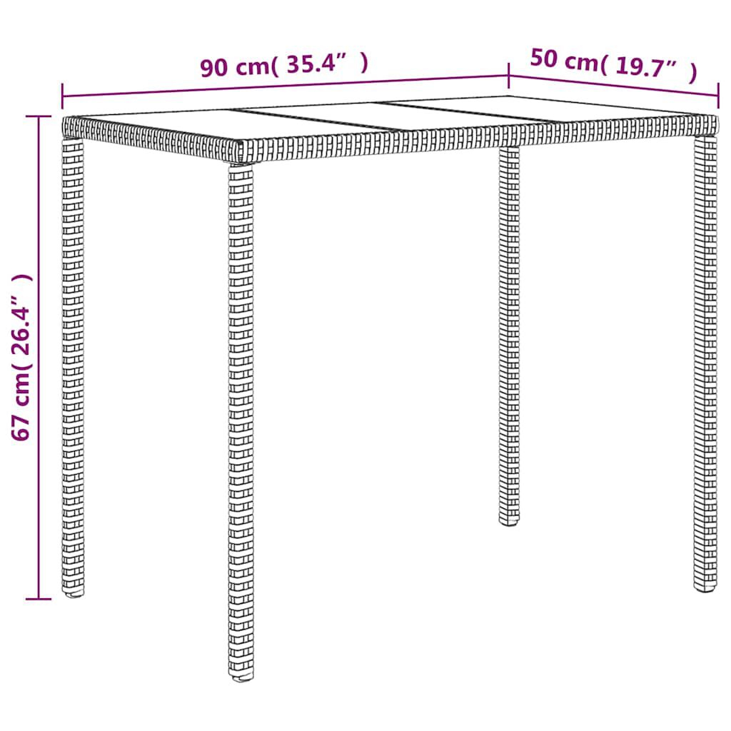 vidaXL 4 Piece Garden Lounge Set with Cushions Grey Poly Rattan