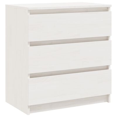 vidaXL Bedside Cabinets 2 pcs White 60x36x64 cm Solid Pinewood, white vidaXL Bedside Cabinets 2 pcs White 60x36x64 cm Solid Pinewood