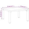 vidaXL 5 Piece Garden Lounge Set Black and Grey Poly Rattan