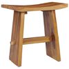 vidaXL Stool Solid Teak Wood