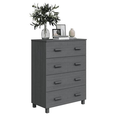 vidaXL Sideboard HAMAR Dark Grey 79x40x103.5 cm Solid Wood Pine, dark grey vidaXL Sideboard HAMAR Dark Grey 79x40x103.5 cm Solid Wood Pine
