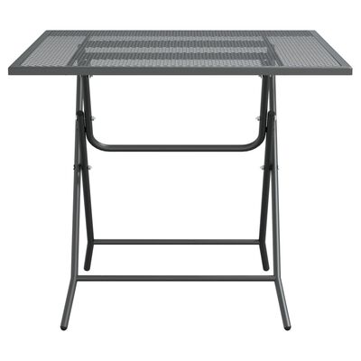 vidaXL Garden Table 80x80x72 cm Expanded Metal Mesh Anthracite,  vidaXL Garden Table 80x80x72 cm Expanded Metal Mesh Anthracite
