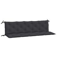 vidaXL Garden Bench Cushions 2pcs Black 180x50x7cm Oxford Fabric