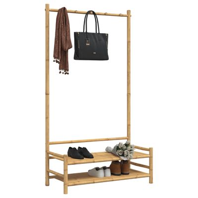 vidaXL Clothes Rack with Shelves 103x40x183 cm Bamboo,  vidaXL Clothes Rack with Shelves 103x40x183 cm Bamboo
