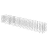 vidaXL Gabion Raised Bed Galvanised Steel 360x50x50 cm,  vidaXL Gabion Raised Bed Galvanised Steel 360x50x50 cm