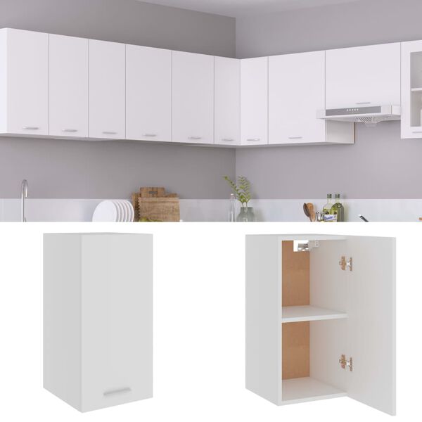 vidaXL Hanging Cabinet Lyon White 29.5x31x60 cm Engineered Wood