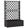 vidaXL Raised Bed | Anthracite | Plastic (PP) | 100 x 43 x 142 cm | Planters