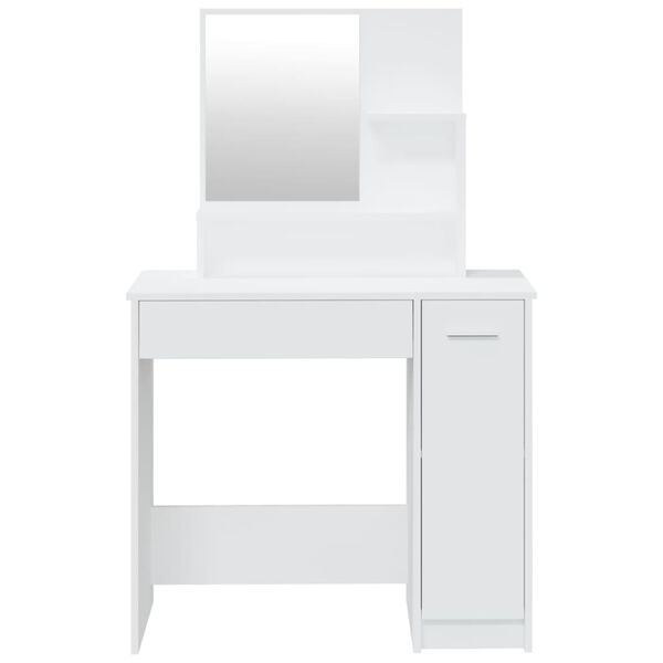 vidaXL Dressing Table Set White 86.5x35x136 cm