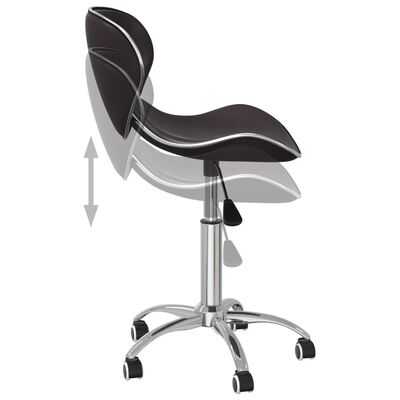 vidaXL Swivel Dining Chairs 2 pcs Brown Faux Leather, brown vidaXL Swivel Dining Chairs 2 pcs Brown Faux Leather
