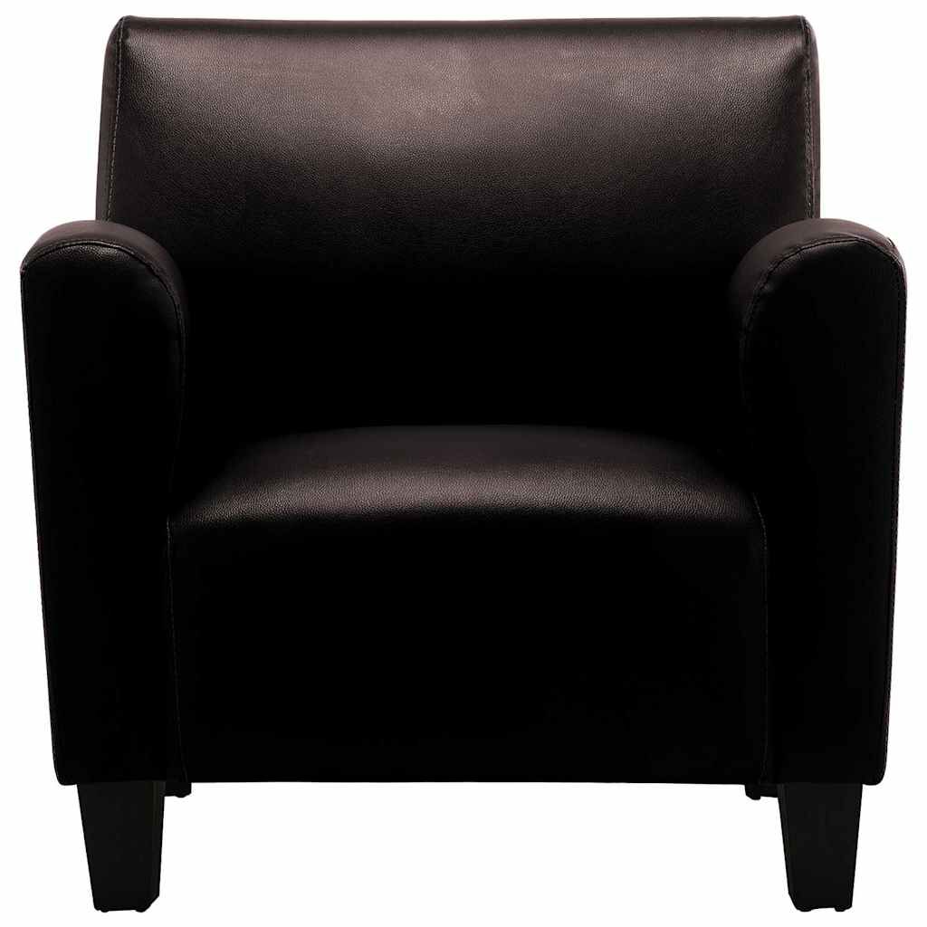 vidaXL Sofa Chair Dark Brown Faux Leather