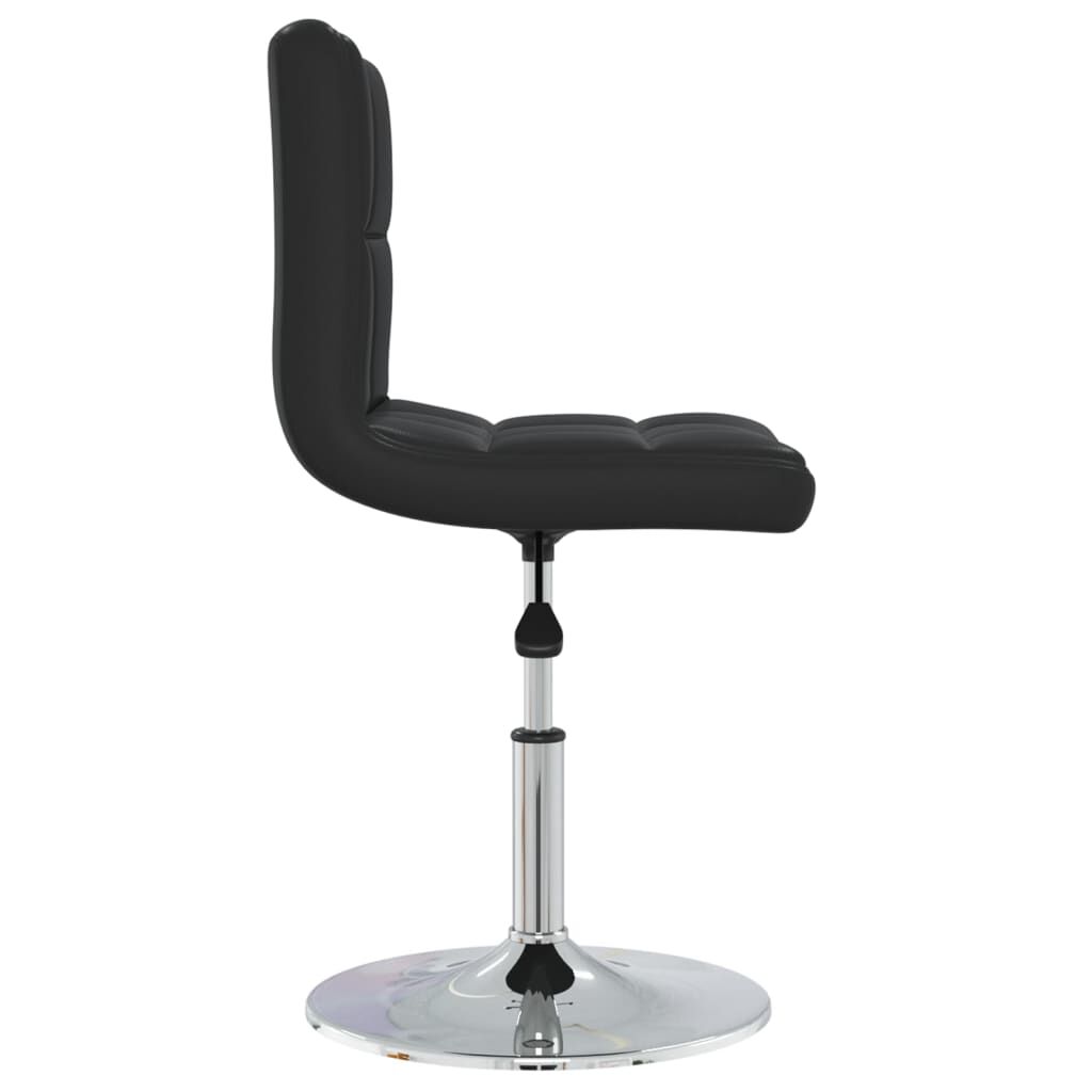 vidaXL Dining Chair Black Faux Leather