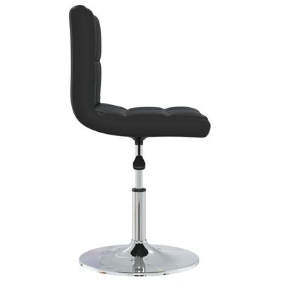 vidaXL Dining Chair Black Faux Leather, black vidaXL Dining Chair Black Faux Leather