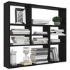 vidaXL Wall Shelf Black 90x16x78 cm Engineered Wood