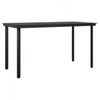 vidaXL 5 Piece Outdoor Dining Set with Cushions Grey and Black
