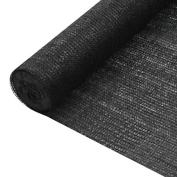 vidaXL Privacy Net Black 1.8x25 m HDPE 75 g/m&sup2;
