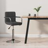 vidaXL Bar Stool Dark Grey Fabric