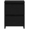 vidaXL Bedside Cabinets 2 pcs Black 30x30x40 cm Engineered Wood